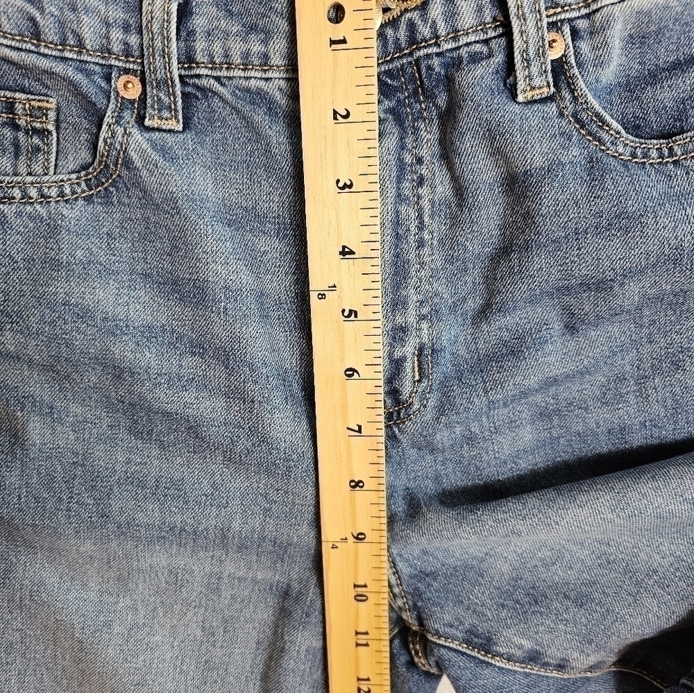 Universal Thread Boyfriend Patch Raw Hem Jeans size 2/26R - Picture 4 of 9